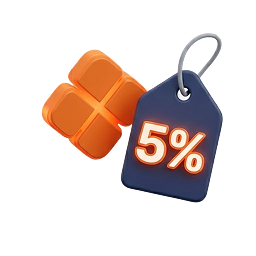 5% de desconto