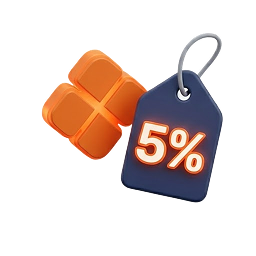 5% de desconto